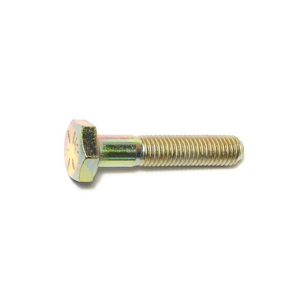 Midwest Fastener Grade 8, 1/4"-28 Hex Head Cap Screw, Zinc Yellow Steel, 1-1/4 in L, 10 PK 62943 - main